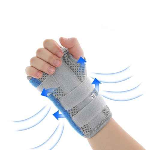 Kids Wrist Support Immobilizer Pediatric Wrist Brace Night Support With Splint To Aid Sprains Strains Support Tendonitis Carpal Tunnel Juvenile Arthritis (Left hand, Small)