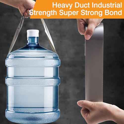 Heavy Duty Duct Tape 2 Inch X 33 Yards, 8.5 Mil Thickness, Multi Purpose Dark Green Duct Tape, No Residue, Waterproof and Tear by Hand - for Repairs, Industrial, Professional Use