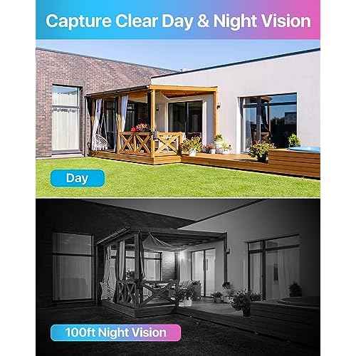 ZOSI 1080p HD-TVI Home Security Camera with Audio,Built-in Mic,Night Vision,1920TVL 2MP Outdoor CCTV Cam Only Compatible with ZOSI 3K Lite Analog DVR