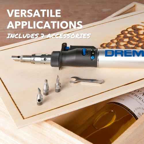 Dremel VersaTip Precision Butane Torch - Long Lasting Cordless Soldering Iron - Perfect for Pyrography, Paint Removal, & Heat Embossing (2000-7)