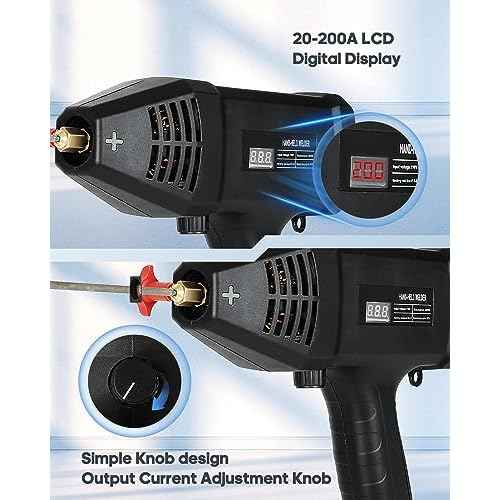 Welding Machine Handheld, Portable Electric Welding Machine, 110V Portable ARC Welding with IGBT Inverter 6 Variable Current Adjustment for 1/16"-1/8" Welding Rod