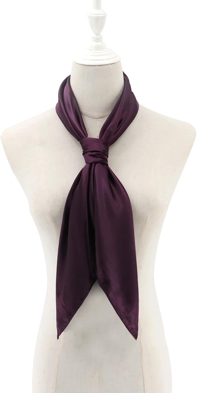 vimate 35" Square Silk Like Head Scarf - Women's Fashion Satin Scarf Bandana for Hair Wrapping at Night.