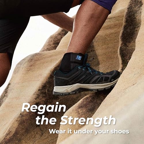 LP SUPPORT 768CN Ankle Stabilizar Brace - Achilles Tendon Strap for Tendonitis, Sprains, Strains Pain Relief and Recovery - Ankle Support for Women and Men - (Black, M, 1pcs)