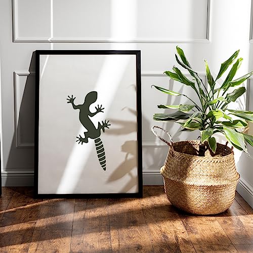 Lizard Stencil | Aztec Lizards Gecko Reptile Stencils for Painting on Wood, Glass, Wall, Rock, Fabric, Walls, Canvas, Glassware | Reptile Print Stencil