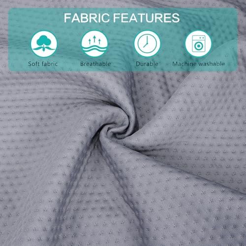 SLIGUY Full Size Bed Wedge Pillow Headboard Pillow Mattress Wedge Bed Gap Filler Fill The Gap (0-7") Between Your Headboard and Mattress for Sleeping Backrest Pillow（Grey 54"x10"x6"