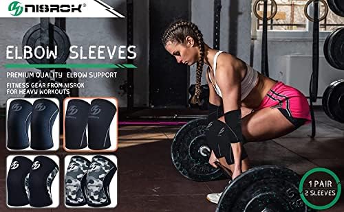 Knee Sleeves (1 Pair), 7mm Neoprene Compression Knee Braces, Great Support for Cross Training, Weightlifting, Powerlifting, Squats, Basketball and More