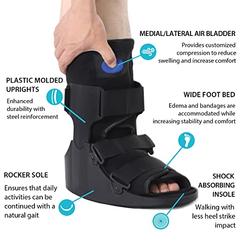 KD Orthopedic Walking Boot: Post-op Boot for Broken Foot Sprained Ankle Achilles Injury - Air Cam Walker Fracture Boot