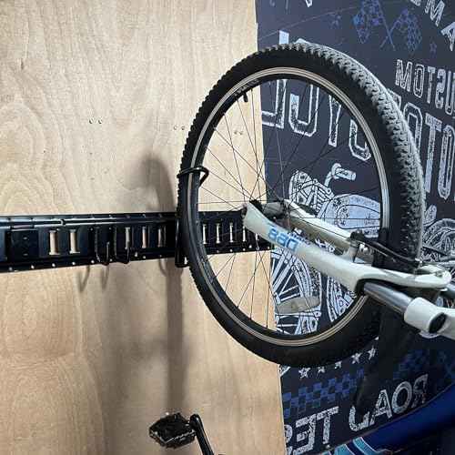 E-Track Bike Wall Mount, Quick Install Bike Hangers Storage Rack for E-Track (2 Pack)