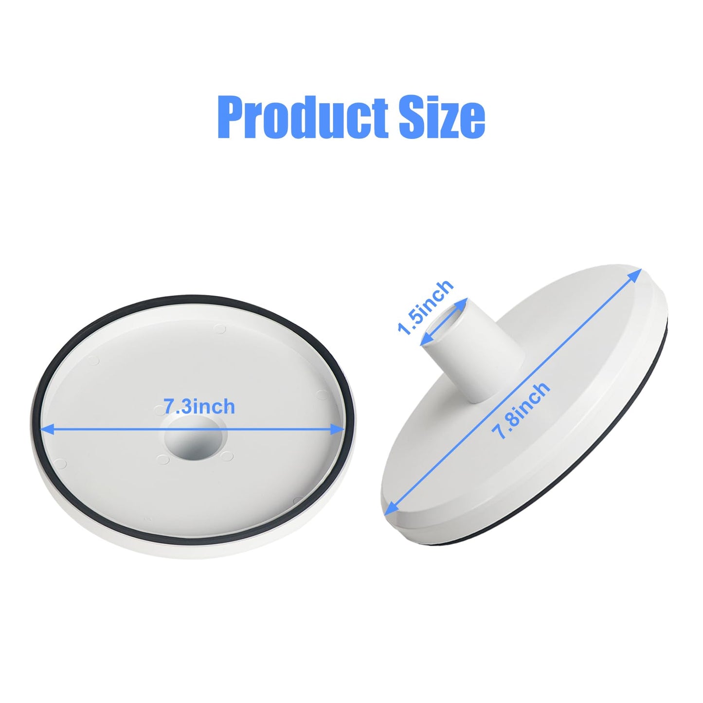 HenSinTc SP1106 Pool Vacuum Plate Ground Pool Skimmer for Hayward Skim Vac Plate 1082 SP1084 SP1085 SP1075, Fits Swimming Pool Skimmer Vac Vacuum Hose Adapter Plate, White