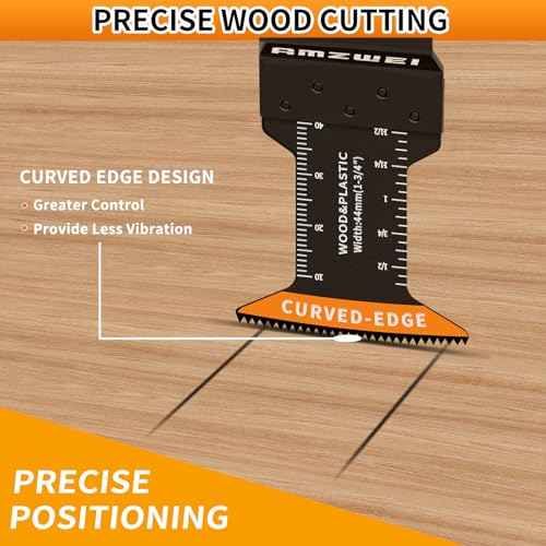 50Pcs Professional Oscillating Tool Blades Multitool Blade, Universal Oscillating Saw Blades Wood Plastic Drywall Cutting Compatible with Dewalt, Milwaukee, Dremel, Ryobi, Bosch