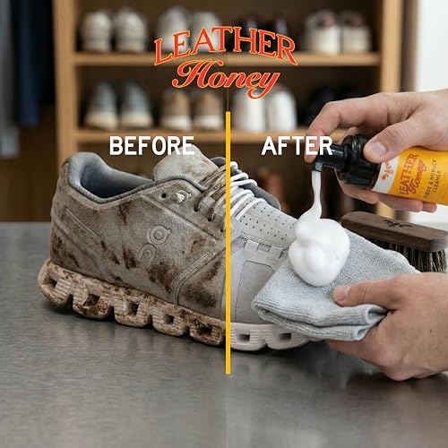 Leather Honey Suede & Nubuck Care Kit: Cleaner, Protector, Suede Brush & Eraser: Clean, Protect & Restore Shoes, Boots, Uggs, Furniture, Jackets, Bags and Apparel. Safe for Any Color