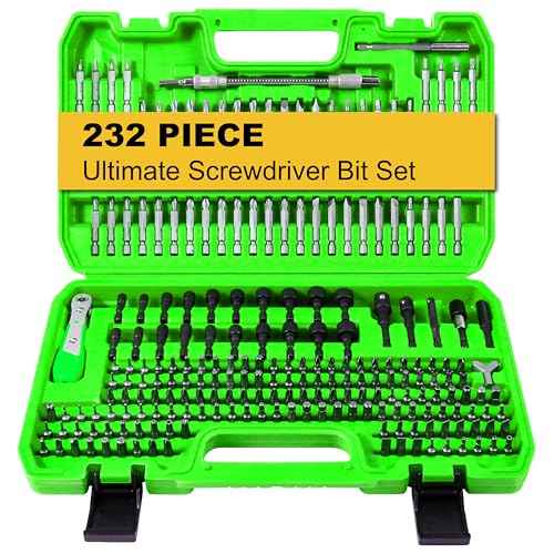 232PCS Ultimate Screwdriver Bit Set, Security Bit Set, Includes Magnetic Security Bits, Nut Driver, Ratchet Wrench, CR-V Steel Drill Bit Set