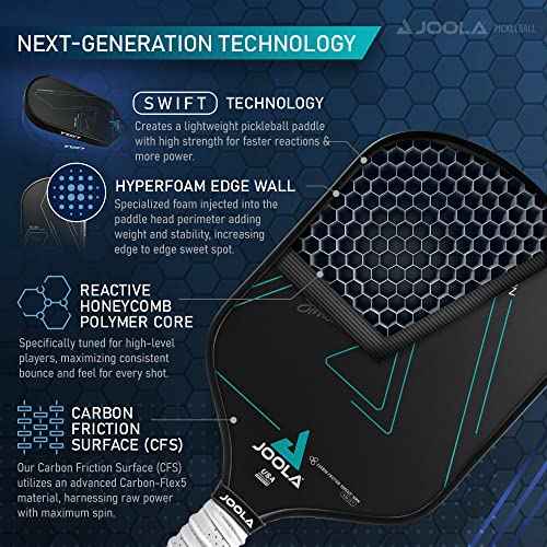 JOOLA Professional Pickleball Paddles ? Raw Carbon Fiber Surface ? Built for Spin, Speed & Control ? Hyperion, Solaire, Perseus & Scorpeus ? Swift & Standard Models ? USAP Approved ? Tournament-Level