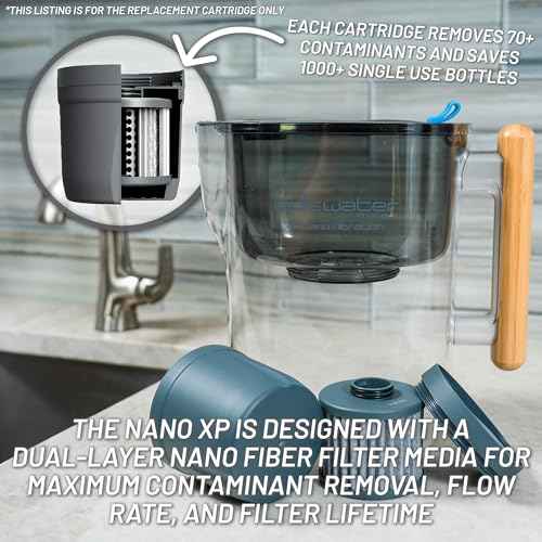 Epic Nano XP Water Filter ? Made in USA ? Removes 70+ Contaminants Including PFAS, Lead, Bacteria, Viruses and Microplastics ? 100 Gallon Capacity ? Replaceable Inner Cartridge ? Recyclable