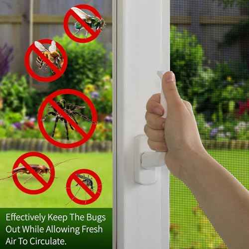 Window Screen Replacement, 60" x 50' Window Screen Mesh, Fiberglass Window Screens for House Windows, Door, Patio, Porch(Black)