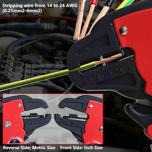 WISEUP Automatic Quick Strip Wire Stripper and Cutter,Eagle Nose Pliers (7-Inch) cable cutters£¬2 in 1 wire stripper cutter for Electrical Cables ¡¢Electronic and Automotive Repair Tool