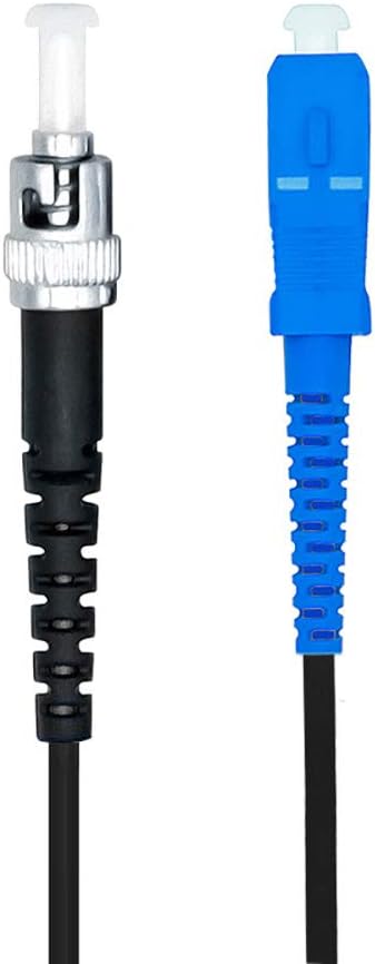 Jeirdus 5M SC to ST Outdoor Armored Simplex 9/125 SM Fiber Optic Cable Jumper Optical Patch Cord Singlemode 5Meters 16ft SC-ST