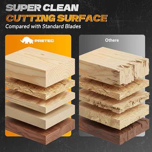7 1/4¡° Circular Saw Blade, 24T&40T&60T ATB Circular Saw Blade Fine Finish, 5/8" Arbor, TCT, Anti-Vibration, Teflon Anti-Stick, Miter Saws Blades for Wood, MDF, OSB, Laminated, Plywood (3Pack)