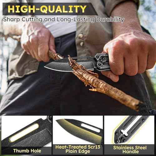 EDC Folding Pocket Knife, Box Cutter with 2.25 Inch Blade£¬EDC Gadgets for Everyday Carry, Heavy Duty Stainless Steel Utility Knife Outdoor Use, Gifts for Men