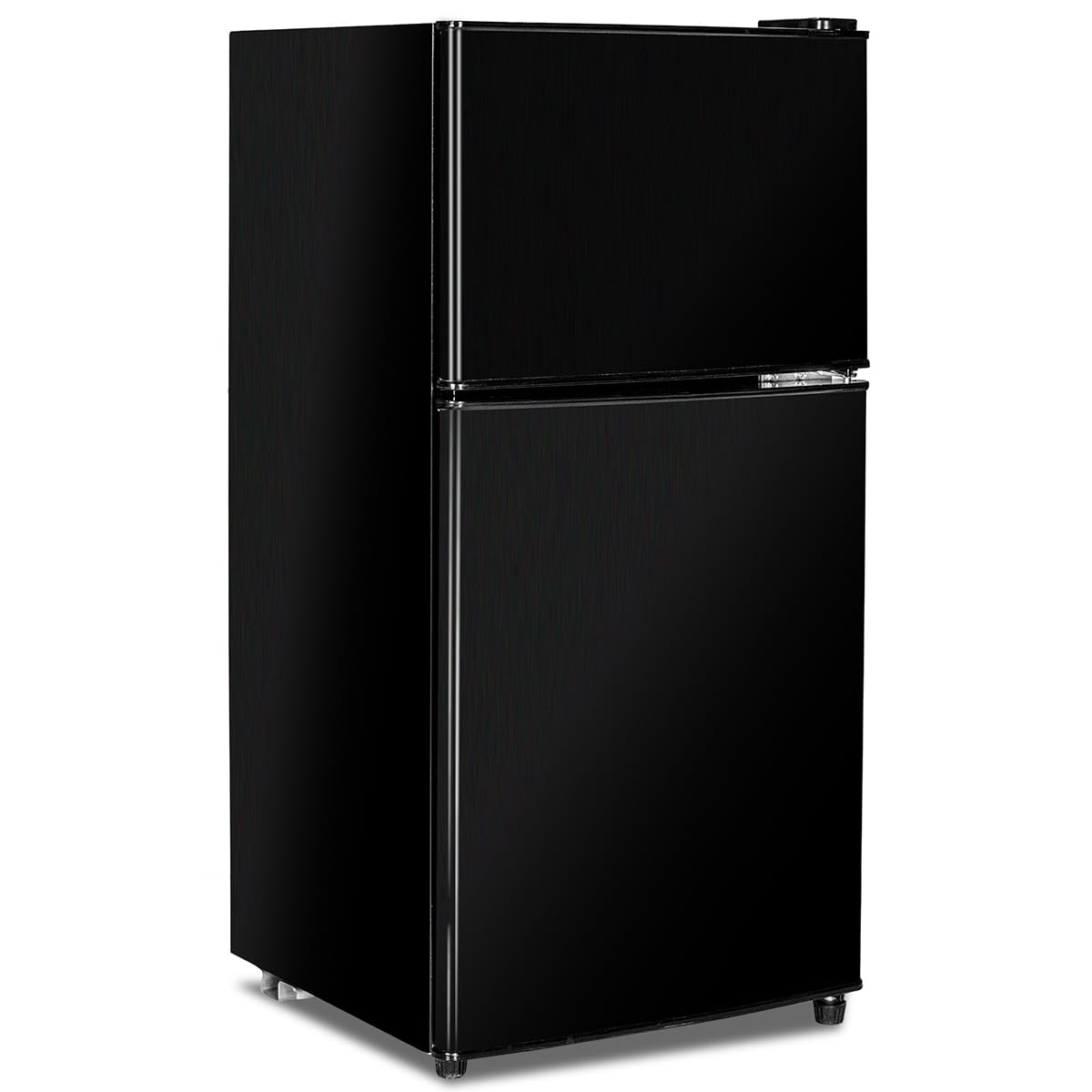 Fox Shack 5.0 Cu Ft Double Door Refrigerator with Freezer, Top Freezer Refrigerator, Full-Function Two Door Design, Temperature Adjustable, for Home Kitchen and Household Use