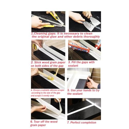 Silicone sealant precision processing tool for caulking, applicator, spatula applicator, rubber tool 4-piece set+1 shovel