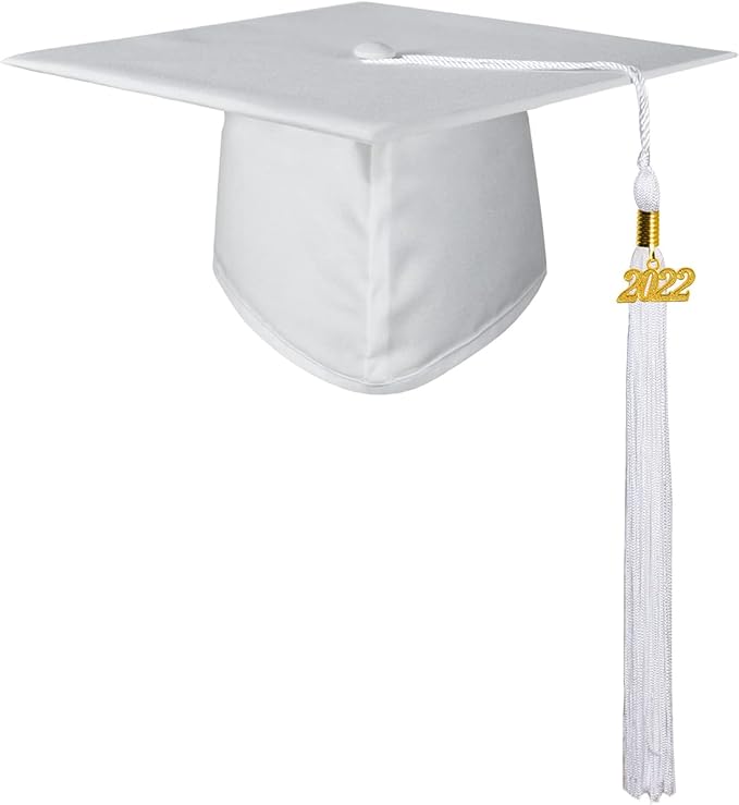GraduatePro Matte Graduation Cap with 2026 Tassel for Adults High School and Bachelor Master 12 Colors