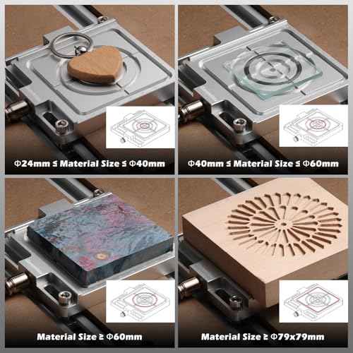 SainSmart Genmitsu Vacuum Clamp Pod, Aluminum CNC Hold Down Kit for Woodworking, Metal, Acrylic, High-Precision CNC Router Accessory for Milling Project, Size 4.7" x 4" x 0.6" (120 x 102 x 15mm)