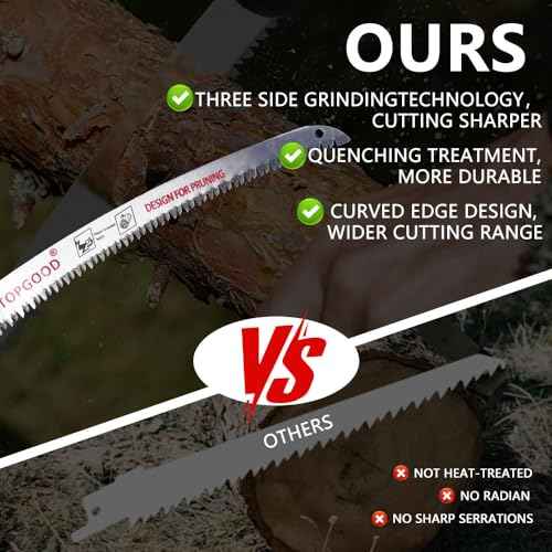 9"/12"/15" Arc Edge Reciprocating Saw Blade, 7TPI Japanese Teeth with Curved Edge Wood Pruning Saw Blades for Tree Trimming, Wood Cutting (3 Pack)