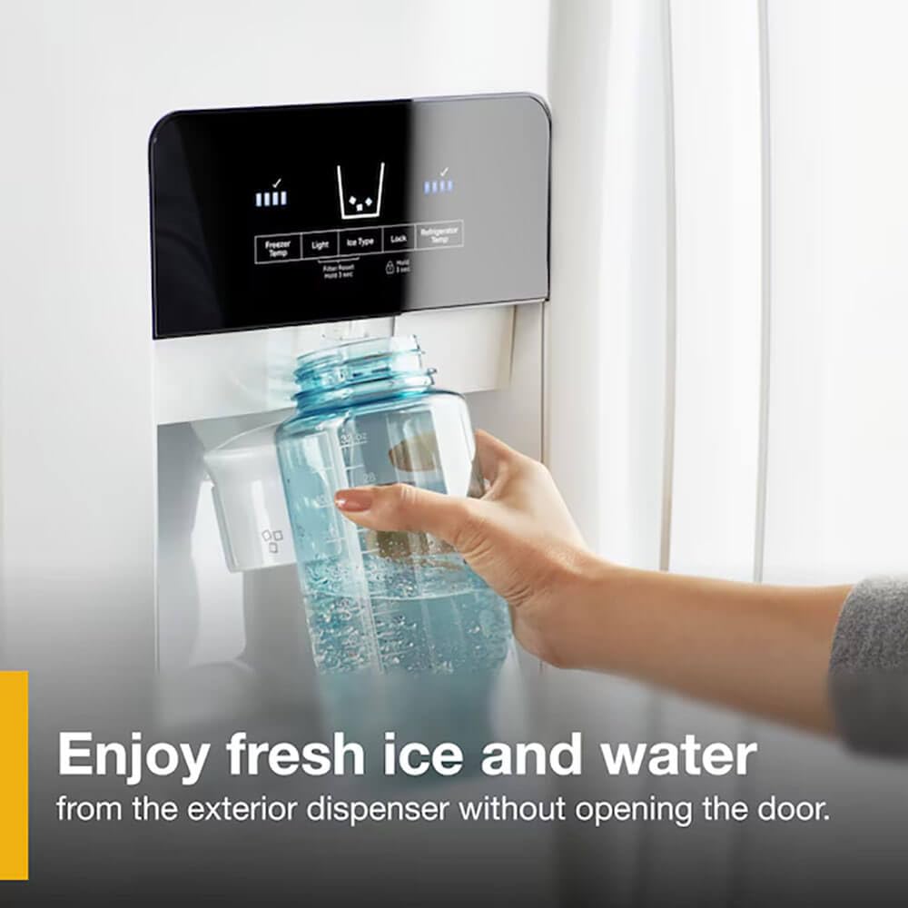 Whirlpool WRS321SDHZ 21 Cu. Ft. Stainless Side-by-Side Refrigerator