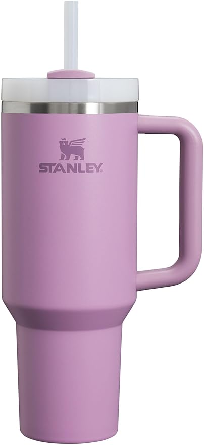 Stanley Quencher H2.0 FlowState Tumbler – Pink, Insulated Travel Mug with Handle & Straw