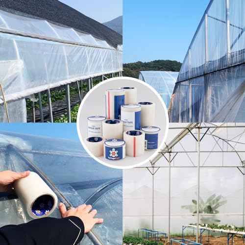 Repair Tape for Greenhouse, 1.88inches x 21yards, Clear Repair Tape, Excellent Heat Resistance, All Weather and UV Blocking, with Waterproofing, 1 Unit
