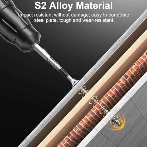 High Magnetic Screwdriver Drill Bit Set - 6pcs K5 Impact Resistant Non Slip Bit - Screwdriver Bit Set - Magnetic Screwdriver Set - 25 50 65 70 90 150mm (6pcs)