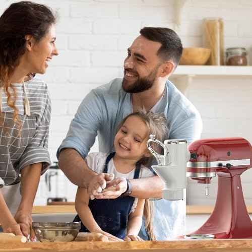 Gourmet Pasta Press Attachment for KitchenAid Stand Mixers, Pasta Attachment for Kitchen Aid Mixer Attachments with 7 Interchangeable Pasta Plates, Pasta Maker by HOZODO