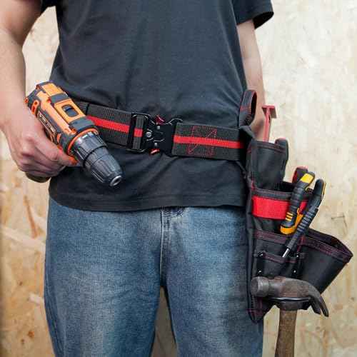 Tool Pouch Heavy Duty Pro Tool Organizer Belt Pouch for Construction Electrician Carpenter Contractor Handy Man