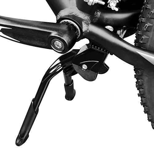 BV Bike Stand for 24"-28" - Adjustable & Foldable Bike Kickstand with Stable Double Leg & Chain Protection - Easy to Mount Kickstand for Adult Bike - Durable Design for City, Trekking & Mountain Bike