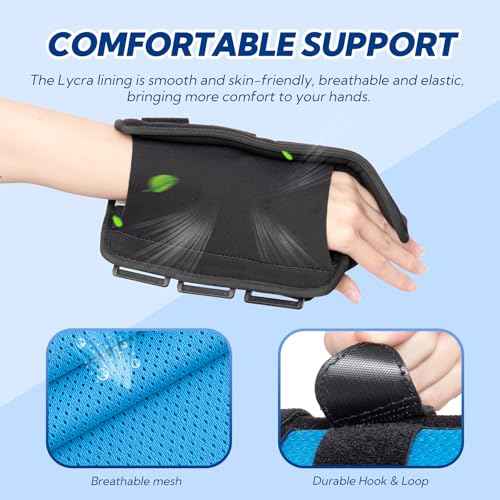 Boxer Fracture Splint, Ulnar Gutter Splint Right Hand, the 4th and 5th Metacarpal Finger Splint Hand Brace, Boxer Orthosis Hand & Wrist Brace for Women & Men, Left, M
