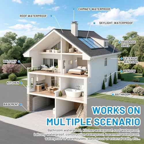 Waterproof Sealant, Liquid Transparent Waterproof Coating Repairing Anti-Leakage Agent, Invisible Water Proof Adhesive Indoor and Outdoor Water-Based Waterproofing Glue 4L