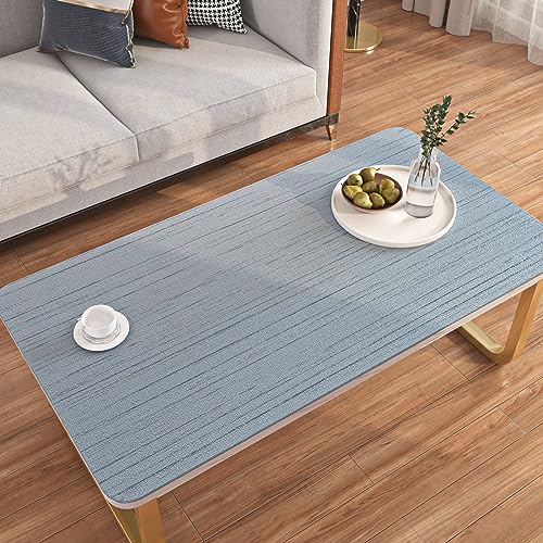 FunStick Ash Blue Grasscloth Wallpaper Peel and Stick Textured Blue Wallpaper Self Adhesive Fabric Contact Paper for Cabinets Removable Grass Cloth Linen Wallpapers for Bedroom Bathroom Walls 15.8x80