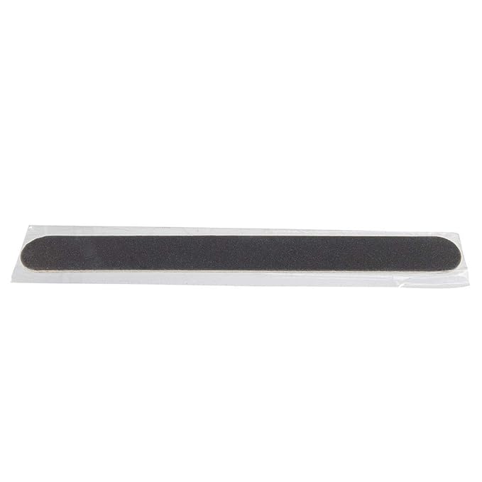 ForPro Professional Collection Wood Nail File, Black, 180/180 Grit, Double-Sided Manicure & Pedicure Nail Files, 7” L x .75“ W, Individually-Wrapped, 100-Count