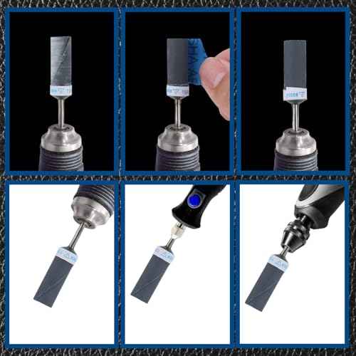12pcs 400-2000 Grit Sanding Drums for Dremel Rotary Tool, Rotary Tool Bits Sander Set Bands Mandrels for Wood Plastic Metal Grinding Polishing