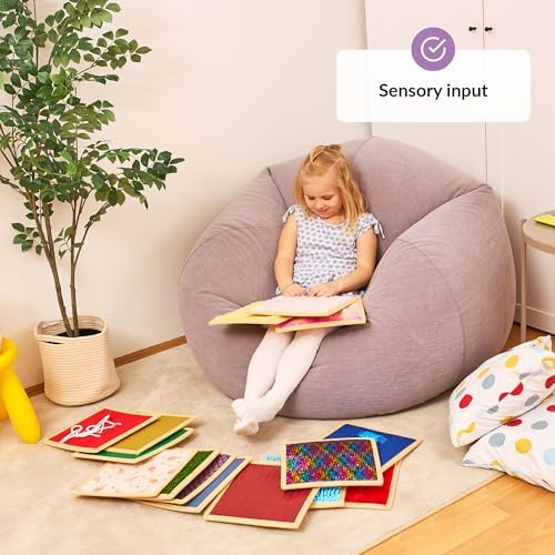 Sensory Wall Panel for Kids | Textured Tiles Sensory | Sensory Wall for Play & Learning | Sensory Mats for Toddlers & Classrooms | Interactive Texture Panels | Sensory Wall 16 Pack