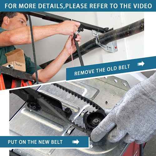 41A5250-1 Drive Belt for 8ft High Garage Doors, 261'' Garage Door Openers Belt 041A5250-1,Replacement Belt Compatible with Some Liftmaster/Chamberlain Belt Drive Garage Door Opener