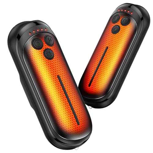 Rechargeable Hand Warmers 2 Pack, 6000mAh Electric Hand Warmer Rechargeable, 2 in 1 Portable Hand Warmers with AI Smart Chips, Outdoor, Hunting, Camping for Family for Christmas