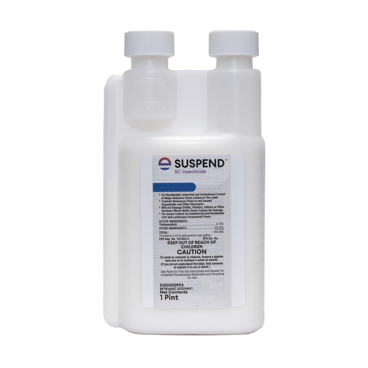 Suspend SC Insecticide 16 oz | Indoor/Outdoor Perimeter Pest Control | Deltamethrin Insecticide Concentrate | Controls Ants, Spiders, Cockroaches, and Other Common Crawling Insects | Long Residual