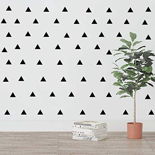 196Pcs Triangle Wall Stickers Decor DIY Wall Decals Sticker Murals Decoration and Art Decor for Home Living Room/Bedroom/Kitchen and Dining Room