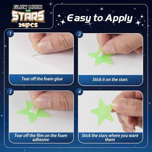 241PCS Glow in The Dark Stars Stickers, 3D Glow in The Dark Stars for Ceiling Wall Room Decor for Teen Girls Boys Kids Luminous Wall Stickers for Bedroom Party Night Holiday Birthday Gift (Green)