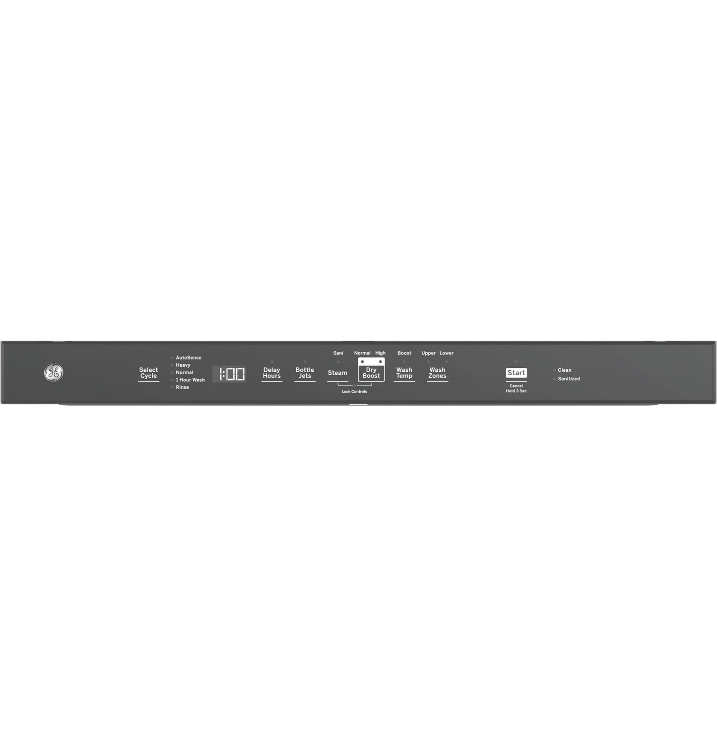 GE GDP670SGVBB 24″ Built-In Top Control Dishwasher with Stainless Steel Interior, 3rd Rack, Bottle Jets, 45 dBA – Black
