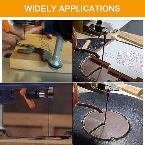 5-Inch Scroll Saw Blade Pin End Replacement 48Pack for Wood, High Carbon Steel(24TPI, 18TPI£¬15 TPI, 10TPI 12pcs Each)