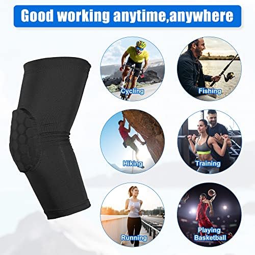 VOCOSTE 2pcs Elbow Brace, Compression Support Sleeve for Joint, Elbow Pad Sleeve for Women Men, Black, M Size