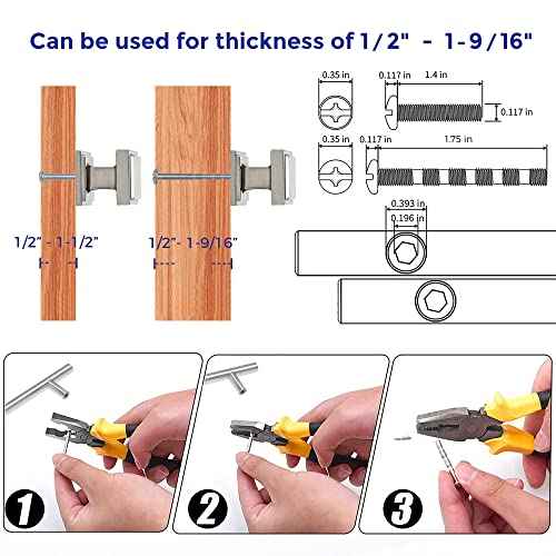 Ravinte 30 Pack Brushed Nickel Square Kitchen Cabinet Knobs,Zinc Solid Drawer Pulls,Farmouse Cabinet Handles for Cupboard, Closet, Dresser and Bathroom, Modern Cabinet Hardware for Cabinets